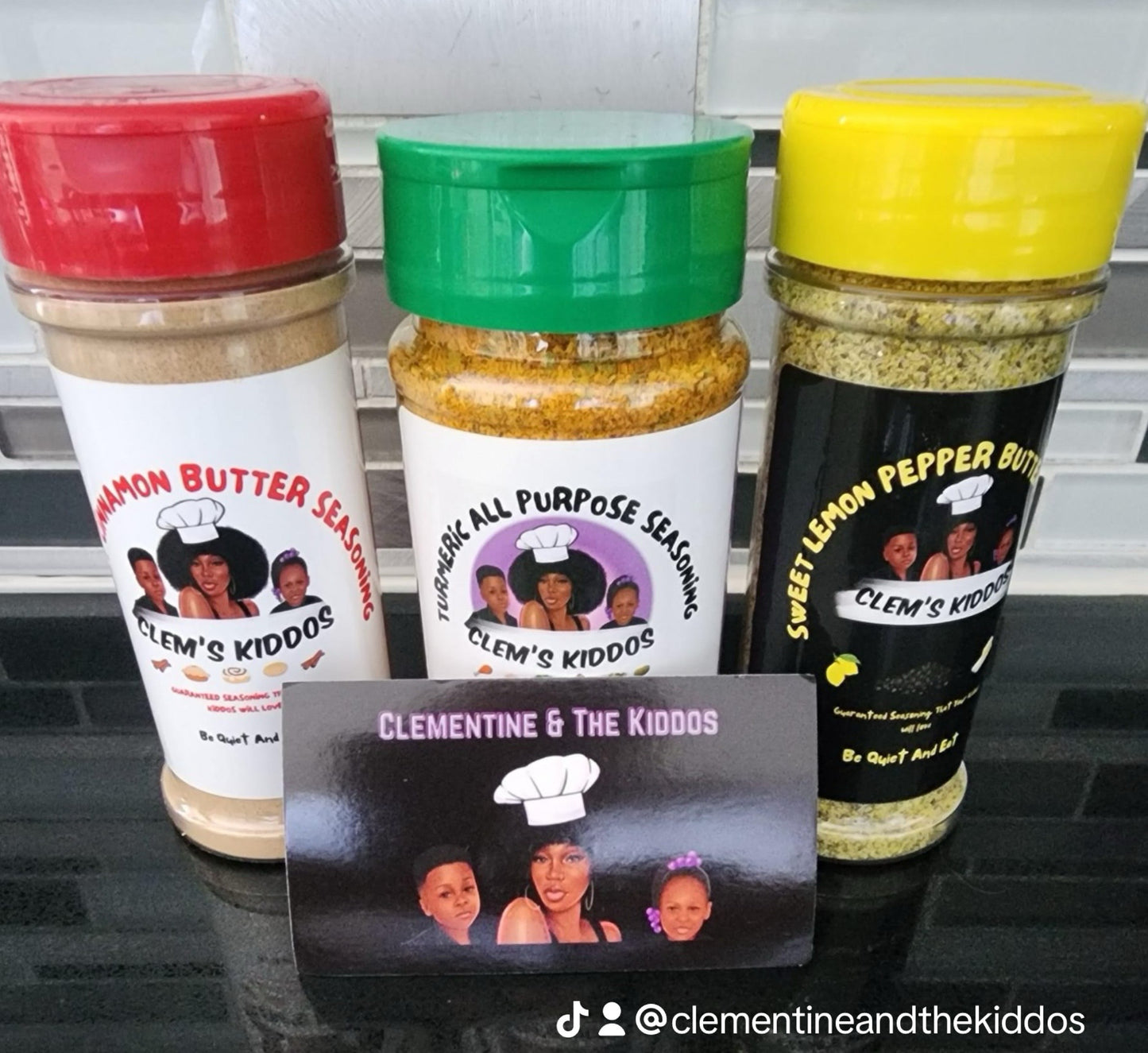 Clem's Kiddos Turmeric All Purpose Seasoning  Blend (Vegan)- Low Sea Salt 8oz