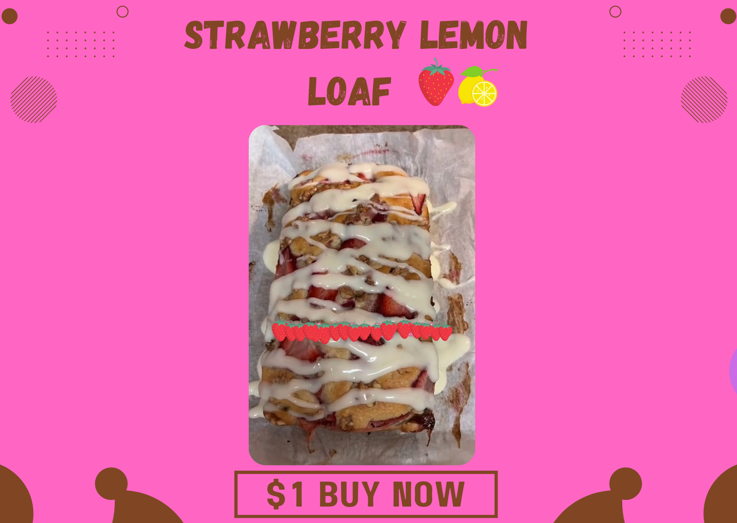 Strawberry Lemon Loaf Recipe